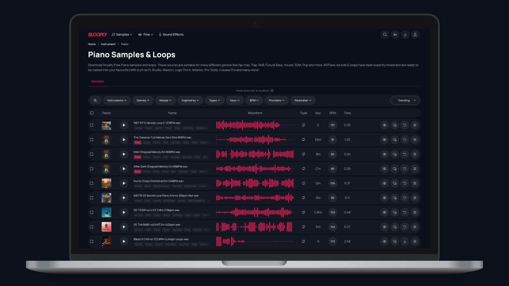 Modern Sampling Platforms: Slooply.com