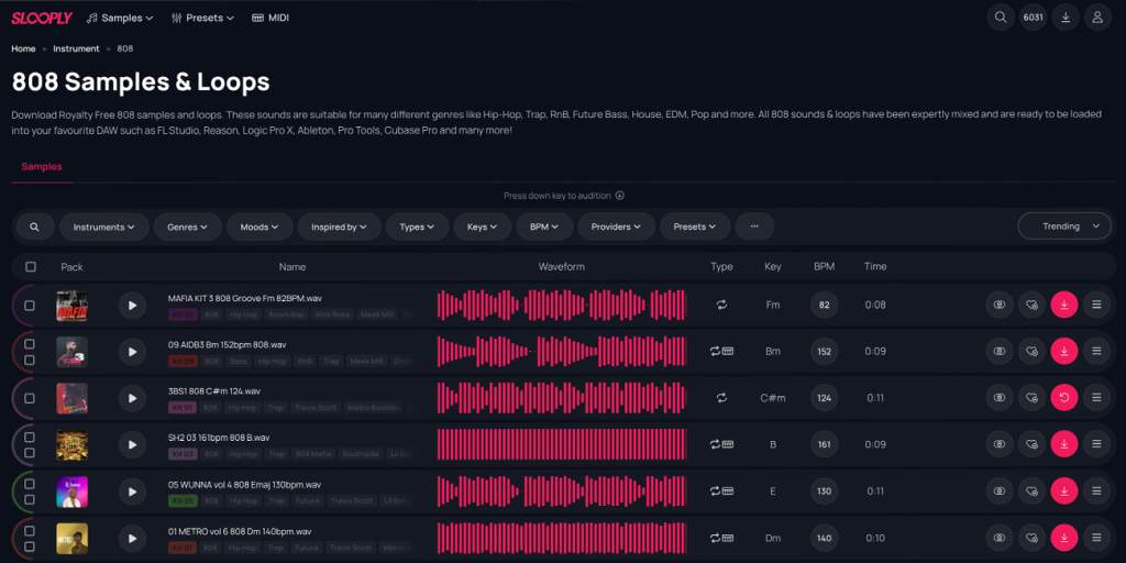 Slooply - 808 Samples & Loops