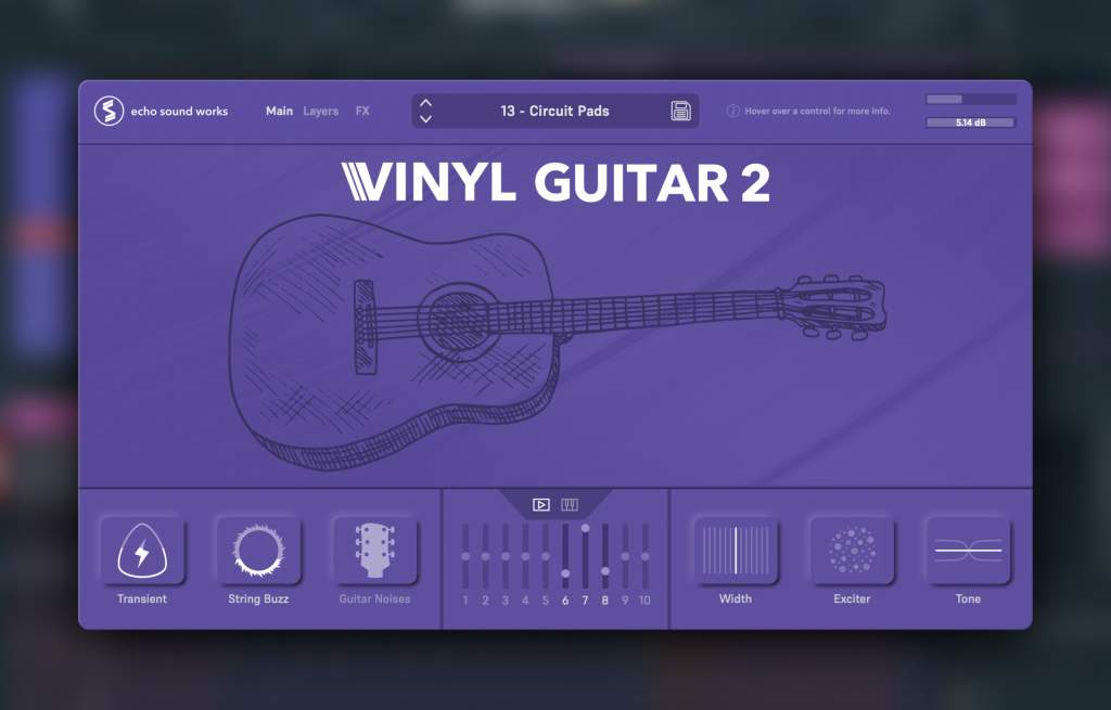 Vinyl Guitar 2 by Echo Sound Works (FREE)