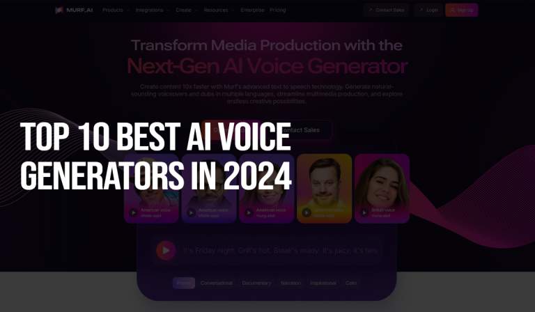 Top 10 Best AI Voice Generators in 2024: Features, Benefits, and How to Choose the Right One