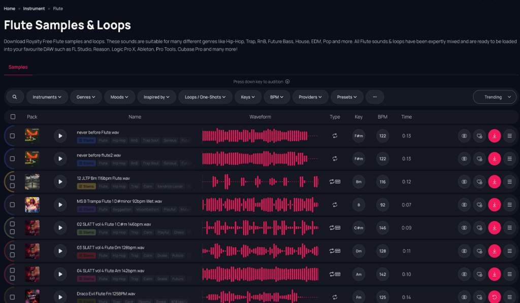 Explore Royalty-Free Flute Samples on Slooply