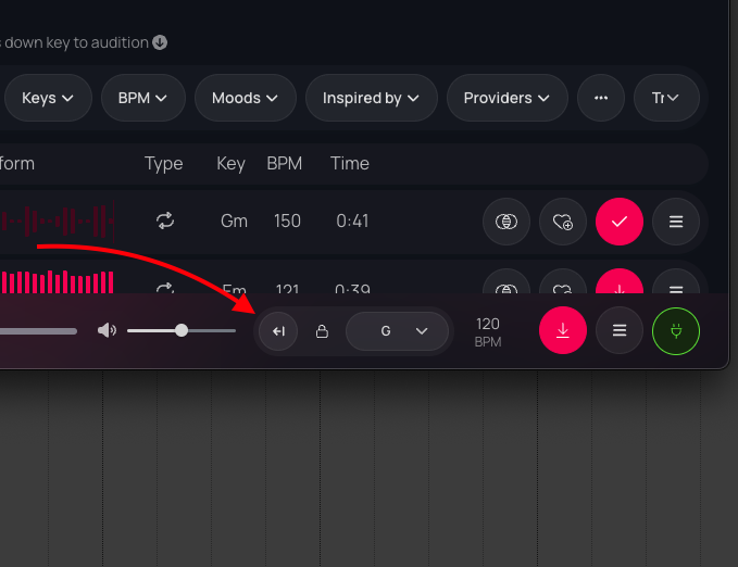 Discover samples with reverse playback